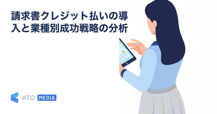 請求書クレジット払いの導入と業種別成功戦略の分析を解説する記事のアイキャッチ