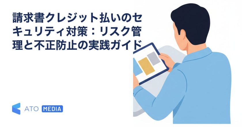 請求書クレジット払いのセキュリティ対策：リスク管理と不正防止の実践ガイドを解説する記事のアイキャッチ